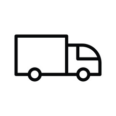 Logistic delivery icon with sleek, modern design. Ideal for transport, supply chain, and shipping services. High-quality vector, fully scalable and easy to customize for any project.