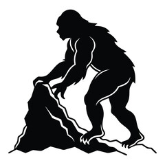 Obraz premium Shadow of the Wild: Bigfoot Unleashed