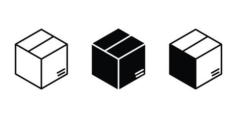 Box delivery icon with modern, minimal design. Perfect for logistics, shipping, courier, and e-commerce platforms. High-quality vector, fully scalable and easy to customize.