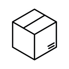 Box delivery icon with modern, minimal design. Perfect for logistics, shipping, courier, and e-commerce platforms. High-quality vector, fully scalable and easy to customize.