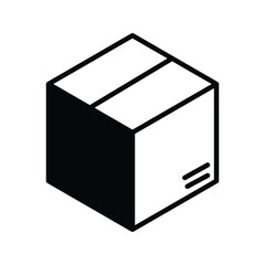 Box delivery icon with modern, minimal design. Perfect for logistics, shipping, courier, and e-commerce platforms. High-quality vector, fully scalable and easy to customize.
