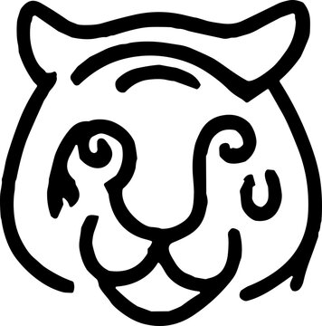 recommend clip art: Cartoon animal head surprised expression