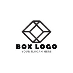 courier box logo design vector