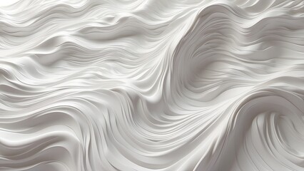 Obraz premium abstract background with wavy lines in white and light blue tones