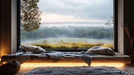 A hygge retreat surrounded by countryside views