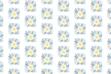 ornate garden inspired floral line art pattern with continuous stem and foliage perfect for cards textile and wrapping paper

