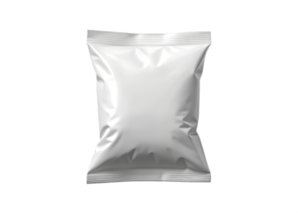 White Snack Package Mockup isolated 