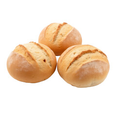 Three Crusty Bread Rolls, Bakery Product, Fresh Baked Goods