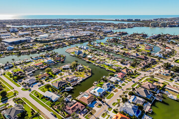 Fototapeta premium Aerial View of Marco Island Florida