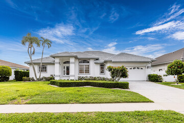 Luxury House Exterior on Marco Island Florida