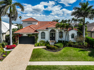 Luxury House Exterior on Marco Island Florida