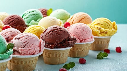 Delicious Variety of Summer Ice Cream Treats