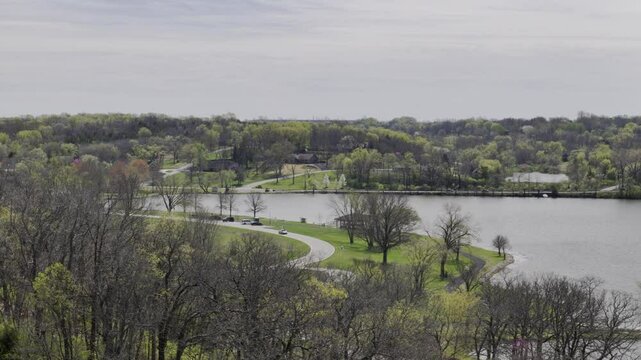 Early Spring Flyover at Lake Olathe Kansas