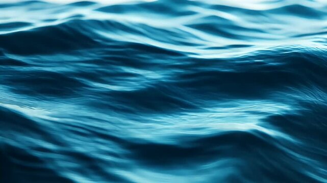 Deep Blue Ocean Waves Texture