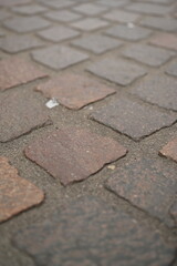 gray paving slabs as a background, pavement paved slabs as a background	
