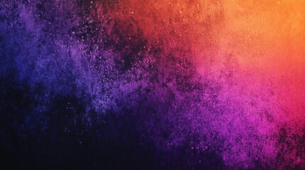 Fototapeta premium Grainy Textured Dark Blue and Orange Abstract Header with Vibrant Colors