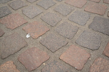 gray paving slabs as a background, pavement paved slabs as a background	
