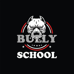 bulldog logo design vector format