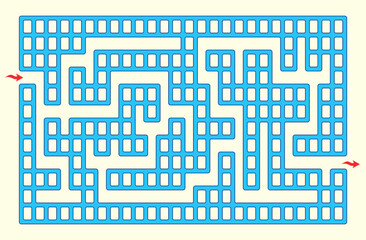 Easy labyrinth  game. Fun labyrinth (maze) game for preschoolers. Maze activity for kids.