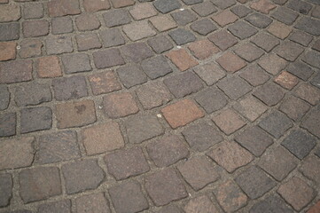 gray paving slabs as a background, pavement paved slabs as a background	
