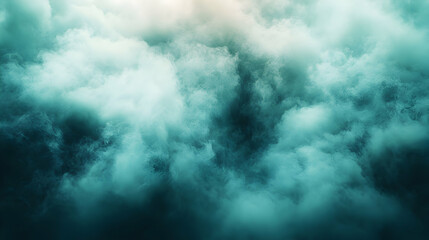 Obraz premium Teal Smoke Abstract Background