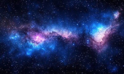 Naklejka premium Starry Nebula in Deep Space