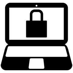 A Locked Laptop Icon