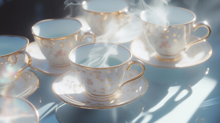 Fototapeta premium bridgerton tea cups