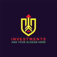 business investment logo design vector