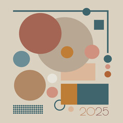 Retro Geometric Abstract Background