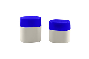 Сosmetic container isolated on white.