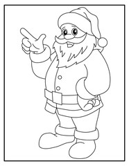 Simple Christmas coloring page for kids