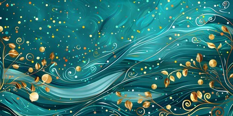 Vibrant Abstract Floral Pattern Design
