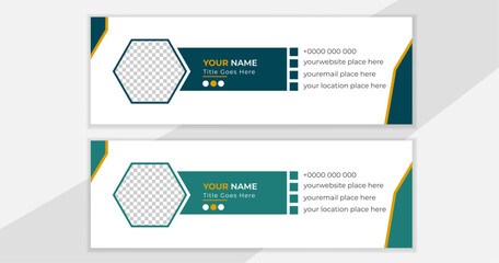 professional email signature layout design template