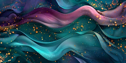 Bold and Colorful Floral Art Pattern
