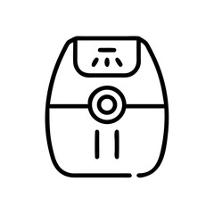 Air fryer icon in minimalist design with simple lines