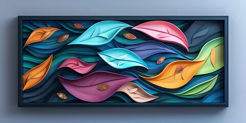 Dynamic Abstract Floral Design for Decor
