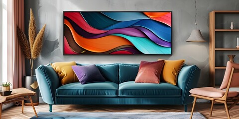 Expressive Floral Pattern in Full Color

