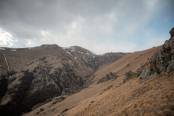mountain landscape with blue sky