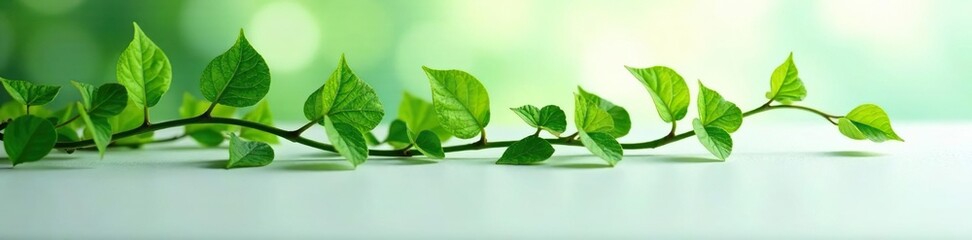 Obraz premium Delicate tendrils of ivy curling around a white base, ivy, plant