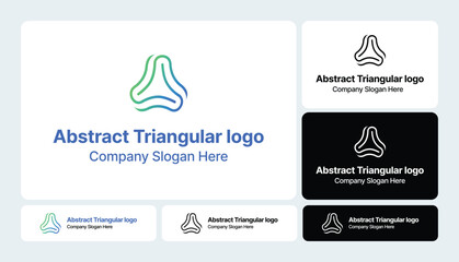 Abstract Triangular Logo | Modern Geometric Design