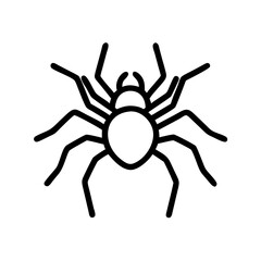 Obraz premium Tarantula icon in minimalist design on white background