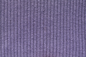 Purple Knitted Fabric Texture Close Up