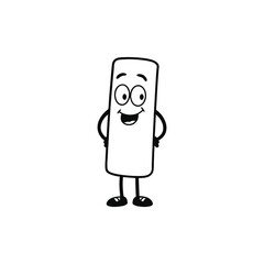 vector illustration of a hand holding a mobile phone