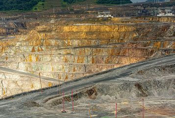 Open pit copper mine in Panama