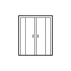 vector illustration of a door