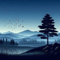 Sunrises and sunsets are reflected in the green forests of the Gira, surrounded by snow and pine trees on the mountains