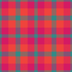 Pastel dark cyan and Soft dark hot pink Seamless Tartan Fabric Design