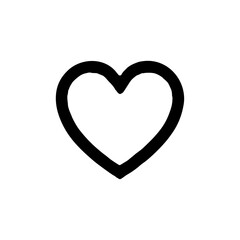 Heart clip art design on plain white transparent isolated background for card, shirt, hoodie, sweatshirt, apparel, tag, mug, icon, poster or badge