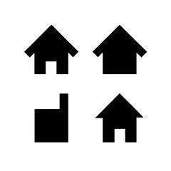 Houses icons set. Real estate. Web home icon for apps and websites. Collection home icons. House symbol. Set of Houses Icons or symbols Vector fully editable file.
